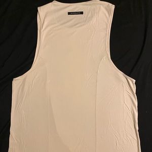 New Alphalete Premium Cut Off Tee Cream